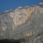 Monte Brento Ostwand mit Il Grande Incubo