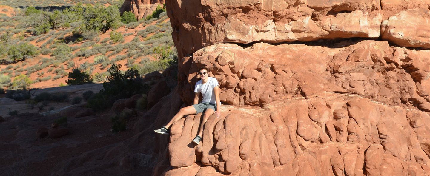 Wanderer im Arches National Park