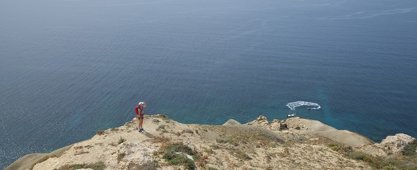 Wanderweg an der Küste von Malta