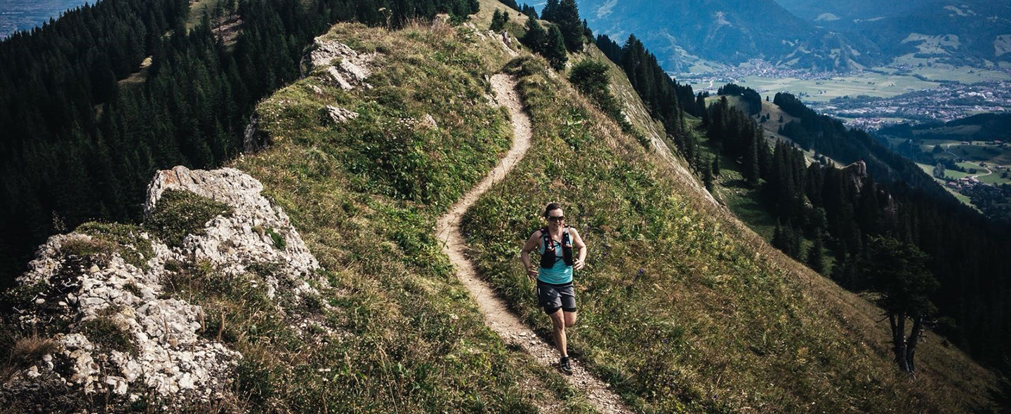 Sarina B. beim Trailrunning